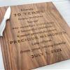 Personalized Cutting Board, Engraved Cutting Board, Mothers Day Gift, Happy Mothers Day, Family, 70th Birthday Gift, Memory Capsule, 195 (Maple, 11" x 6") view 3