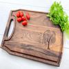 Personalized Cutting Board, Engraved Cutting Board, Willow Tree, Wedding Gift, Anniversary Gift, Engagement Gift, Couples Gift, 050 (Maple, Handle 16" x 10.5") view 1