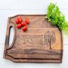 Personalized Cutting Board, Engraved Cutting Board, Willow Tree, Wedding Gift, Anniversary Gift, Engagement Gift, Couples Gift, 050 (Maple, Handle 16" x 10.5") view 2
