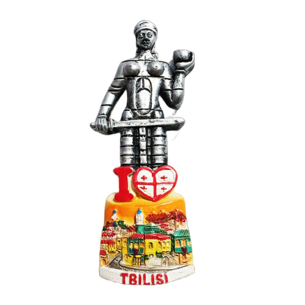 Statue of Mother Tbilisi Georgia Refrigerator Magnet Travel Souvenir 3D Fridge Decoration Magnetic Sticker Hand Painted Craft