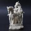 Veronese Design 10 1/4 Inch Roman Centurion on Two Horse Chariot Statue Resin Marble White Finish view 3