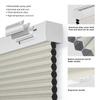 HOTSOON Cordless Cellular Shades Blackout Honeycomb Blinds for Windows Pull Down Room Darkening Cellular Blinds Thermal Insulated Windows Shades for Home Bedroom Office Door,Beige,70" W x 64" H view 2