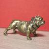 ZTHOME Sculpture Wall Sculptures Solid Brass Bulldog Statue Shar Pei Puppy Figurines Desktop Ornament Cute Animal Dog Tea Pet Home Decors Crafts view 1