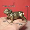 ZTHOME Sculpture Wall Sculptures Solid Brass Bulldog Statue Shar Pei Puppy Figurines Desktop Ornament Cute Animal Dog Tea Pet Home Decors Crafts view 2