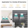 2 Pcs Hanging Kitchen Hand Towels, Teal Frey Super Soft Microfiber Tie Towels Aborbent Washcloth for Bathroom Oven Tea Bar Ombre Striped Abstract Modern Art view 4