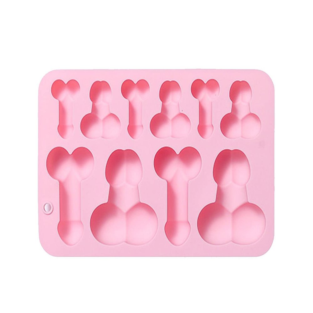 1 Pcs Silicone Prank Ice Cube Mold Tray for Ice Chilling Whiskey Cocktails Make Ice Blocks Ice Coffee Cubes Birthday Party DIY Mousse Chocolate Soap Cake Mould Tool S3