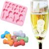 1 Pcs Silicone Prank Ice Cube Mold Tray for Ice Chilling Whiskey Cocktails Make Ice Blocks Ice Coffee Cubes Birthday Party DIY Mousse Chocolate Soap Cake Mould Tool S3 view 3