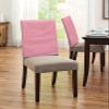 AMZRicher Solid Color Pink Chair Back Covers for Dining Chairs 4 Pack, Washable Stretchable Chair Slipcover Back Chair Protector for Wedding Party Modern Minimalism Art view 4