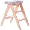 OKUOKA Step Stool Ladder Solid Wood Kitchen Tabo Folding Chair Urt Creative Ladder for Adult Climbing Stool Step Stool (Size : 6) view 1