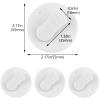 10 Pcs Shower Curtain Clips Self Adhesive Shower Curtain Clips Windproof Splash Clips Protect Clamp Clips Bathroom Curtain Weight Clip for Home view 2