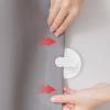 10 Pcs Shower Curtain Clips Self Adhesive Shower Curtain Clips Windproof Splash Clips Protect Clamp Clips Bathroom Curtain Weight Clip for Home view 4