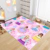 Princess Rugs for Girls Bedroom Decor Pink Girls Rugs for Living Room Pink Cute Princess Carpets Sofa Polyester Floor Mats Yoga Mats, 47" x 31" (2'5''4') view 1