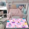 Princess Rugs for Girls Bedroom Decor Pink Girls Rugs for Living Room Pink Cute Princess Carpets Sofa Polyester Floor Mats Yoga Mats, 47" x 31" (2'5''4') view 4