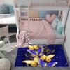 FJKJHKGJ Butterfly Rugs for Girls Bedroom Decor Butterfly Theme Floor Polyester Mats for Teen Girls Women, 3'4' view 4