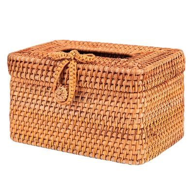 Box Stylish Tissue Holder Woven Tissue Holder Napkin Storage Cases Cloth Desktop Decoration Paper Towel Container Paper Towel Dispenser Car