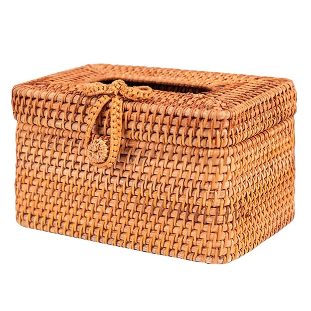 Box Stylish Tissue Holder Woven Tissue Holder Napkin Storage Cases Cloth Desktop Decoration Paper Towel Container Paper Towel Dispenser Car