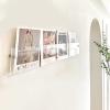 YANBI Magazine Stand for Wall Decoration, Clear Acrylics Magazine Holder, Home Living Room Book Display Storage Rack, Durable Organizer Rack (Size : 100cm(39 3/8")) view 1
