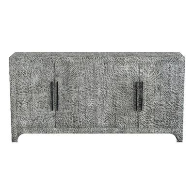 Bassett Mirror Company Clancy Server in Gray Solid Mango Wood