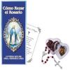 Libro Como Rezar El Rosario Catolico - How to Pray the Rosary Spanish, Rose Scented Our Lady of Guadalupe Rosary, Heart Case, The Lord's Prayer Card | How to Pray Pamphlet | 3 Items view 1