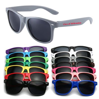 DFDG Custom Sunglasses Personalized Bulk Party Favors Adult Wedding Sunglasses Music Festivals Pool Prom Performance Decorations Bridesmaids Best Man Gifts Customize Logo Party Sunglasses for Guests