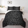 Feelyou Leopard Comforter Full Size Cheetah Print Comforter Set for Boys Girls Black Wild Animal Bedding Set Room Decor Safari Duvet Set 3Pcs Boys view 1