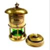 Antique Brass Miner Oil lamp Nautical Maritime Lantern Hanging Oil lamp Vintage brass Marine oil lantern Brass hanging Miner lamp view 1