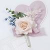 Cileruide Dusty Light Pink Wrist Corsage Boutonniere Rose Set for Wedding Bride Bridesmaid Groom Groomsmen Parents Pocket Flower Prom Homecoming Formal Dinner Father Daughter Dance (Light Pink Set) view 4