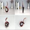 DECRZPB Coloured Glaze Art Red and Black Glass Figurine Handmade Blown Glass Paperweights Gift for Birthday Home Decor Table Ornament view 2