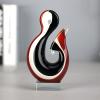 DECRZPB Handmade Glass Red and Black Figurine Blown Crystal Glass Glaze Paperweights Gift for Christmas Home Decor Table Ornament view 1
