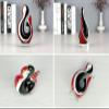 DECRZPB Handmade Glass Red and Black Figurine Blown Crystal Glass Glaze Paperweights Gift for Christmas Home Decor Table Ornament view 2