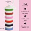 kate spade new york Acrylic Tumbler with Lid and Straw, 24 oz Tumbler, Slim Double Wall Tumbler, Adventure Stripe view 2