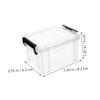 Alasum Mini Transparent Storage Boxes with Lids 3.35X2.56X1.97 Inches Stackable Plastic Containers for Home Organization Toy Storage and Small Item view 2