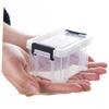 Alasum Mini Transparent Storage Boxes with Lids 3.35X2.56X1.97 Inches Stackable Plastic Containers for Home Organization Toy Storage and Small Item view 4