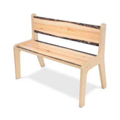 Whitney Brothers WB0917: Nature View Live Edge Bench 14H