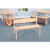 Whitney Brothers WB0917: Nature View Live Edge Bench 14H view 2
