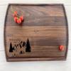 Personalized Cutting Board, Custom Cutting Board, Camping Cutting Board, Campfire, Tent, Camping Life, Rock Climbing, Rock Climber Gift, 246 (Walnut, 17" x 11") view 2