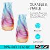 MODGY Expandable Flower Vase, Plastic Decorative Modern Foldable Printed Vases for Centerpieces for Wedding, Dining Table, Home Decor, Living Room, Bathroom, Office, Rize, 2 Pack view 3