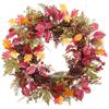 SilksAreForever 26" Artificial Berry, Rosehip & Pine Wreath -Burgundy/Brown (Pack of 2) view 1