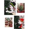 Plush Santa Claus Snowman Topper Hugging Tree Topper for Christmas Tree Decoration (A) view 3