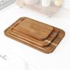 KitchenEdge Premium Acacia Wood Cutting Board Set of 3, Juice Groove and Non-Slip Feet, Thick Wood Trays for cheese, vegetables, meat, fruit, Heavy Duty Construction, Pre Oiled (9x6, 12x8, 15x10 inch) view 1