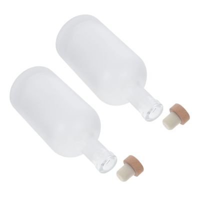 FELTECHELECTR 2pcs Fruit Wine Bottles Bottles Corks for Homemade Liquor Cocktails Concoctions Reusable Easy to Clean