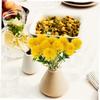 Parliky 15pcs Lifelike Dandelion Faux Flowers for Home Decor Elegant Artificial Dandelion Adornments for Wedding and Party Arrangements Yellow Simulated Flower Props view 2
