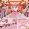 Wedding Ceremony Aisle Floor Runner Rug, Outdoor Luxury Aisle Runner Carpet, Indoor Roadway Runway Aisle Runner, Polyester Fabric view 3