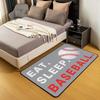 Baseball Rugs for Living Room Bedroom Boys Ball Sports Theme Living Room Rugs for Bedroom Kids Teens Baseball Games Lover Decorative Carpet Gray Floor Mat view 4
