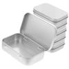 Alipis 6pcs Small Tin Box with Lid Tinplate Storage Tins Sturdy Candy Packaging Cases for Weddings Engagements and Home Organization view 1