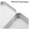 Alipis 6pcs Small Tin Box with Lid Tinplate Storage Tins Sturdy Candy Packaging Cases for Weddings Engagements and Home Organization view 2
