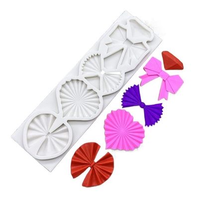 2023 Diamond Heart Bow Bowknot Silicone Sugarcraft Mold Resin Tools Baking Mould Fondant Cake Decorating Tools Handmade Mold