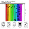 Rainbow Colorful Paw for Dog Curtains Rustic Old Barn Wood Board Animal Cute DogsWindow Drapes Rod Pocket Curtains Darkening Thermal Insulated for Living Room 42x54 Inch view 2