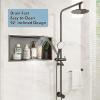 Arausk Shower Niche No Tile Needed, Gunmetal Gray 24" X 12" Recessed Wall Niche, No Water Residue WallMounted Niche for Bathroom Storage, Brushed Nickel view 2