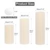 AHUAWA Cylinder Stands for Party 3Pcs Round Pedestal Stand Foldable Cardboard Columns Cylinder Tables for Parties Baby Shower Birthday Wedding Pillars Display Decoration view 2